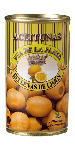 Spanien grüne Oliven mit Zitrone Aceitunas Rellenas de Limon 350g Dose