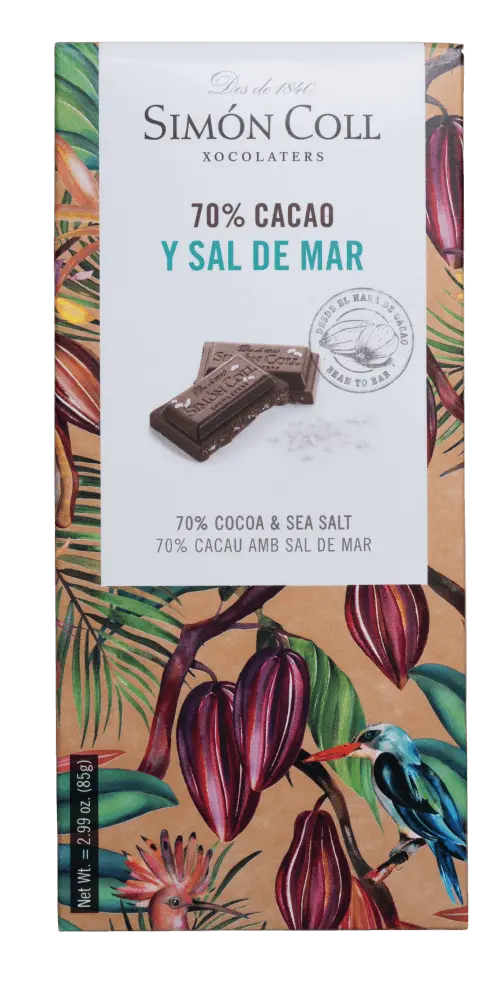 Simón Coll - Chocolate 70 % Cacao y Sal de Mar