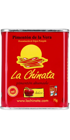 Spanien süßes geräuchertes Paprikapulver  La Chinata Pimentón Ahumado Dulce 70g Dose