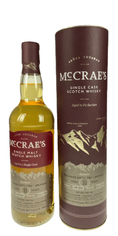 Schottland Highland Single Malt Whisky McCrae´s - Dailuaine - 11 Jahre Flasche + Tube 56,1%