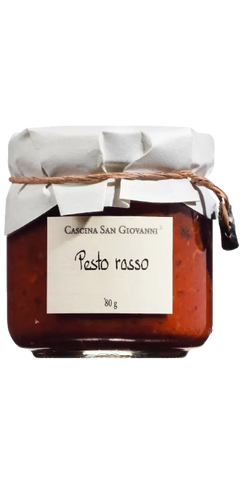 Italien Piemont Pestorosso Tomaten Pesto 80 g Glas