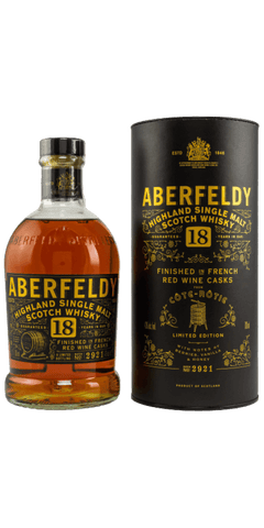 Schottland Single Malt Whisky Aberfeldy 18 Jahre 700ml Flasche + Tube  43%