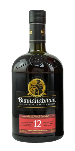 Schottland Islay Single Malt Whisky Bunnahabhain 12 Jahre 700ml Flasche 46,3%