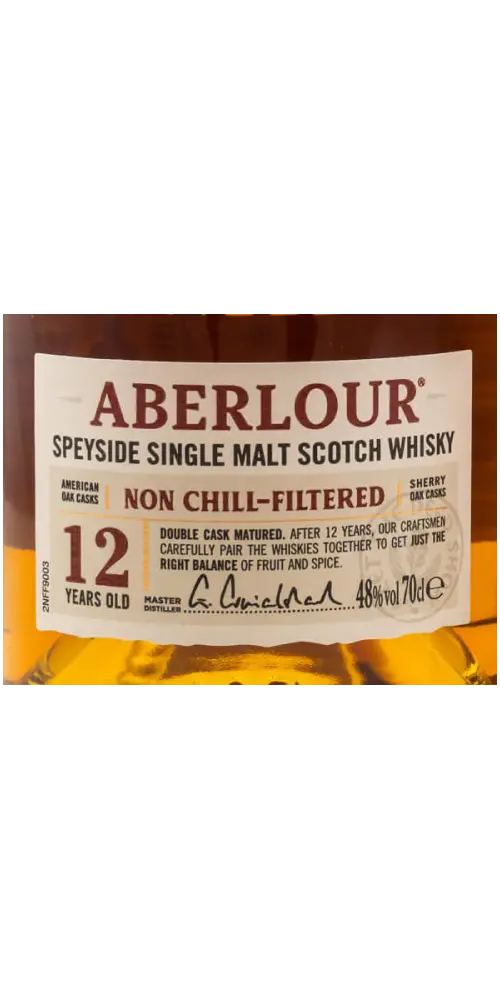 Aberlour non chill-filtered 12 Jahre (Tube)