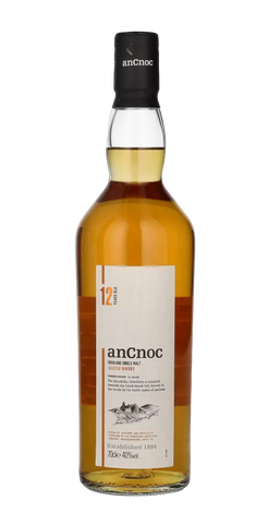 Schottland Speyside Single Malt Whisky AnCnoc 12 Jahre 700ml Flasche 40% Knockdu
