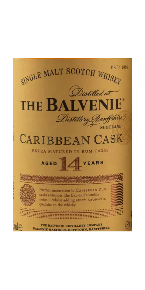 The Balvenie Caribben Cask 14 Jahre (Tube)