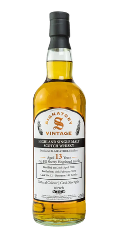 Single Malt Whisky Signatory Vintage Blair Athol 2008/2022 No.12 700ml 55,8%
