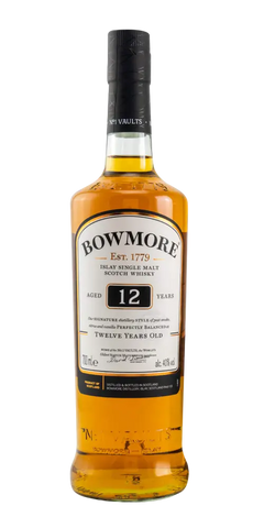 Schottland Islay Single Malt Whisky Bowmore 12 Jahre 750ml Flasche 40%