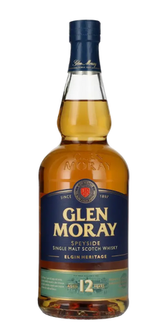 Schottland Speyside Single Malt Whisky Glen Moray 12 Jahre 700ml Flasche 40%