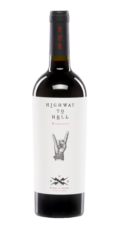 Spanien Valencia Rotwein Monastrell Wines n Roses Highway to Hell 750ml Flasche 13,6%