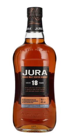 Schottland Islands Single Malt Whisky Jura 18 Jahre 700ml Flasche 40%