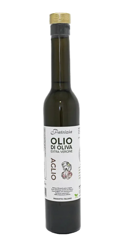 Italien Native Olivenöl extra vergine mit Knoblauch Patrizia Feinkost - Olio di Oliva Aglio 250ml Flasche