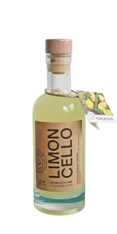 Italien Original sizilianische Zitronen Patrizia Feinkost - Limoncello 200ml Flasche