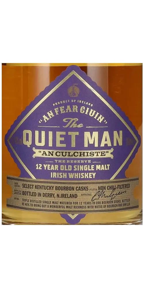 Quiet Man 12 Jahre - Irish Whskey (Tube)