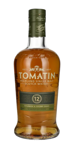 Schottland Highland Single Malt Whisky Tomatin 12 Jahre 700ml Flasche 43%