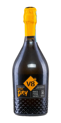 Italien Ventien Glera Schaumwein Vineyards - V8+ Sior Sandro Prosecco Vino Spumante Extra Dry 750ml Flasche 11,5%